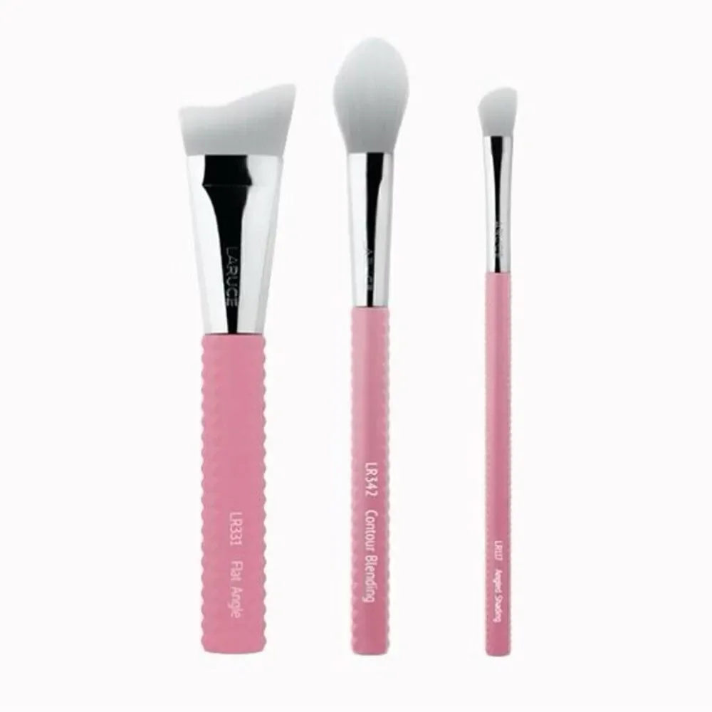 Laruce Beauty Pink Makeup Brush Set with Limited Edition Pouch / Bag, NEW in Bag